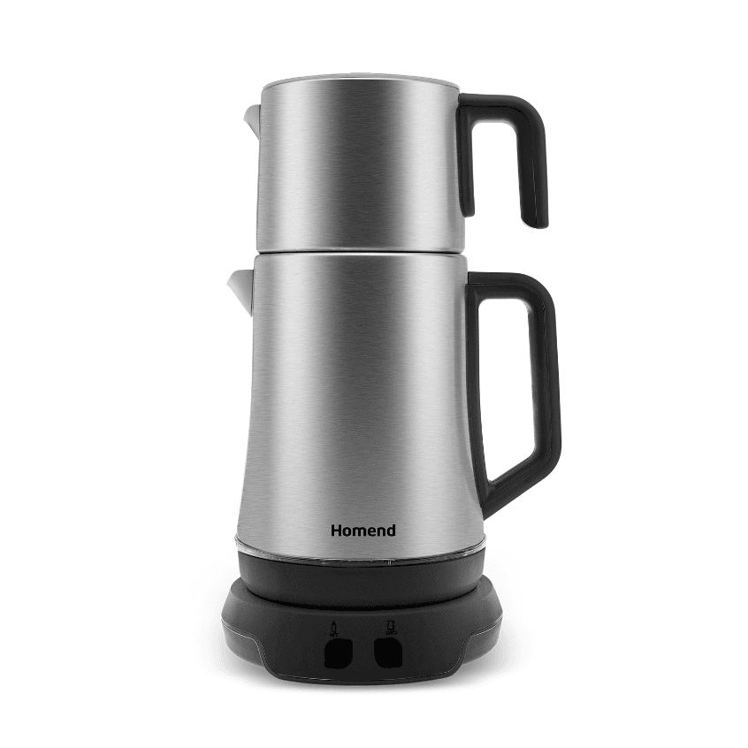 Homend Royaltea Elegant 1775H Konuşan Çay Makinesi Inox Siyah