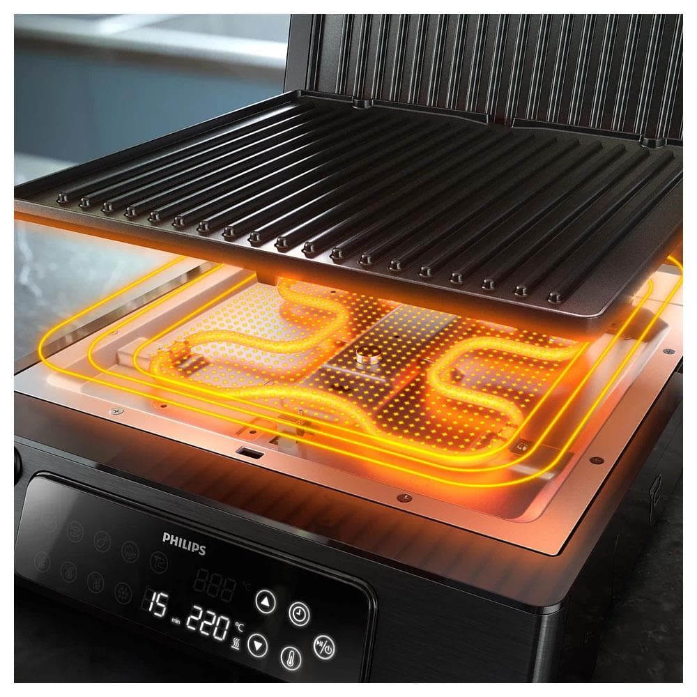 Philips HD6307/70 7000 Serisi Izgara ve Tost Makinesi Siyah
