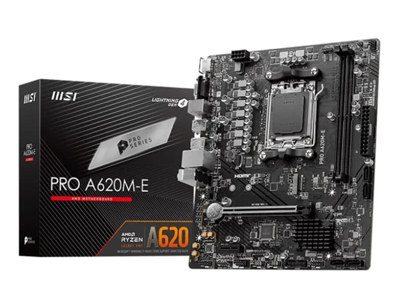 MSI Pro A620M-E AM5 Ryzen DDR5 Hdmi Dp