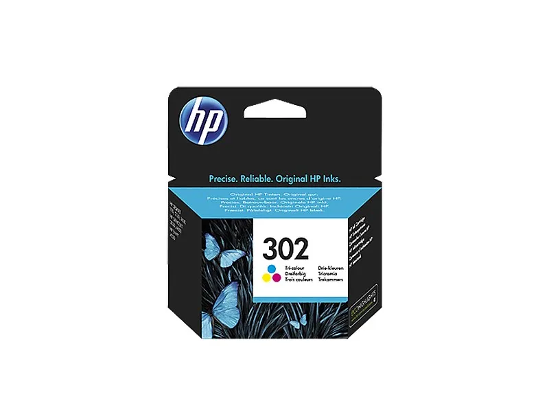 HP F6U65AE Renkli Mürekkep Kartuş (302)