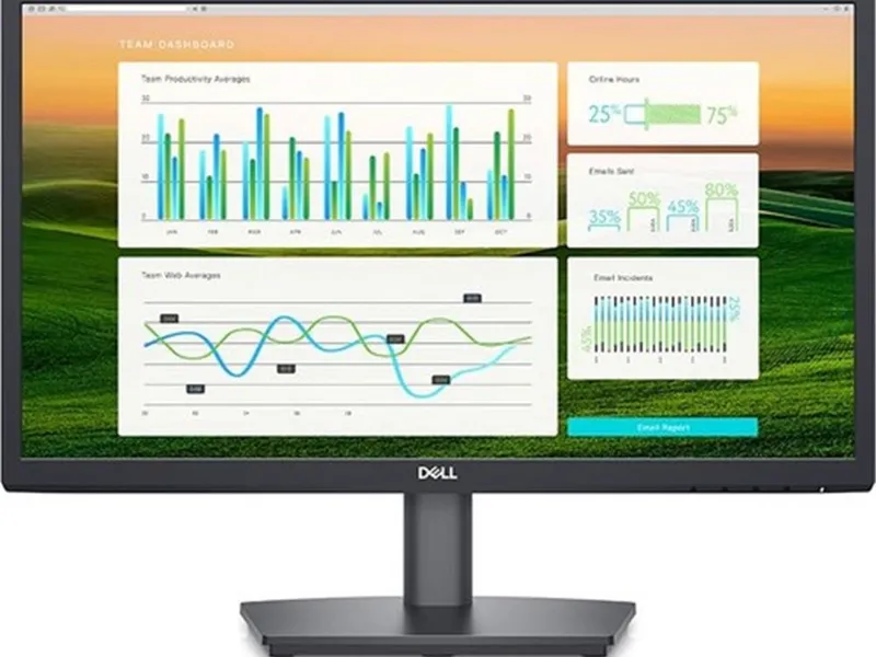 Dell 21.5" E2222H 5 MS 60 Hz VGA+DP Full HD VA Led Monitör