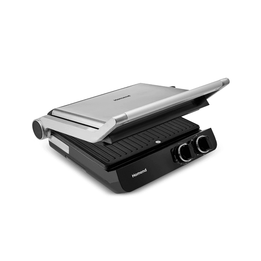 Homend Grilliant 1342H 3 in 1 Inox Gövde Çift Taraflı XL Döküm Plaka Tost ve Izgara Makinesi
