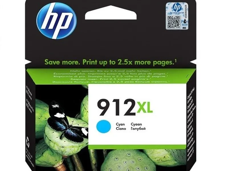 HP 3YL81AE Mavi Renkli Mürekkep Kartuş (912XL)