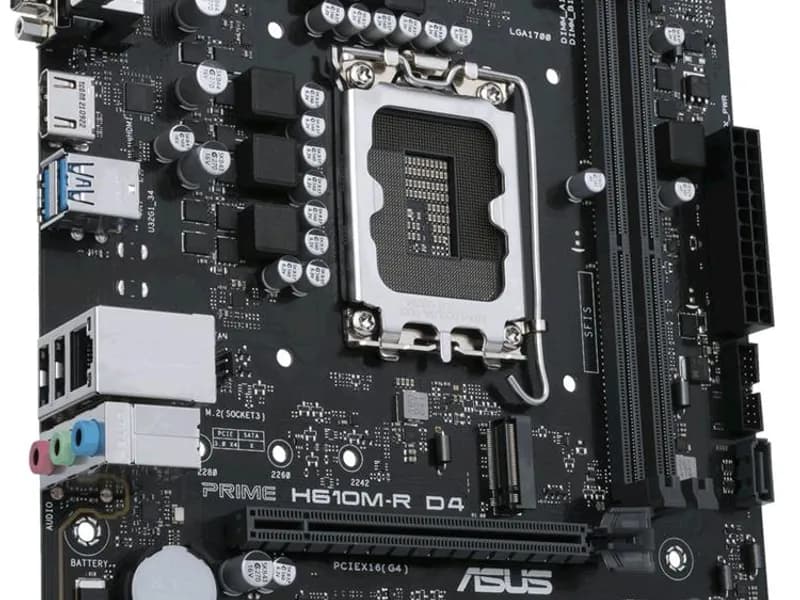 Asus Prıme H610M-R DDR4 3200 Hdmı Dvı Vga M2 Usb3.2 Beyaz Kutu (Prıme H610M-R D4) Anakart