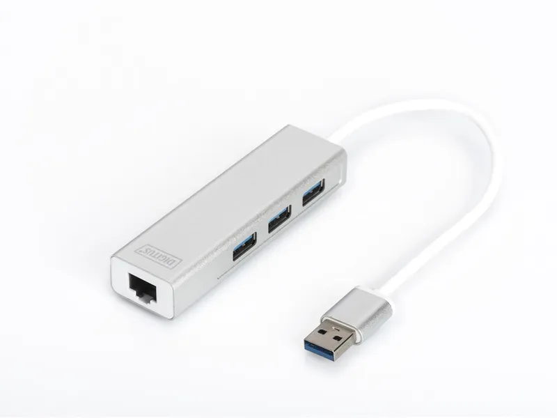 Digitus DA-70250 3 PORT 3.0 + ETHERNET SİYAH